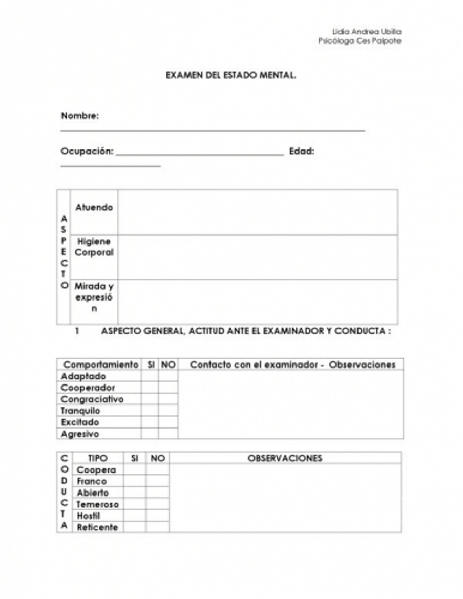 Formato De Examen Medico Ocupacional Periodico